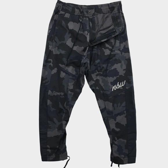 Nike Other - Nike NSW Mens Camo Cargo Pants Grey Navy Ripstop Tapered Joggers Size M